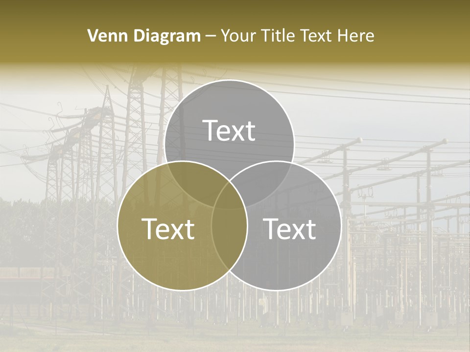 High Voltage Power Plant PowerPoint Template