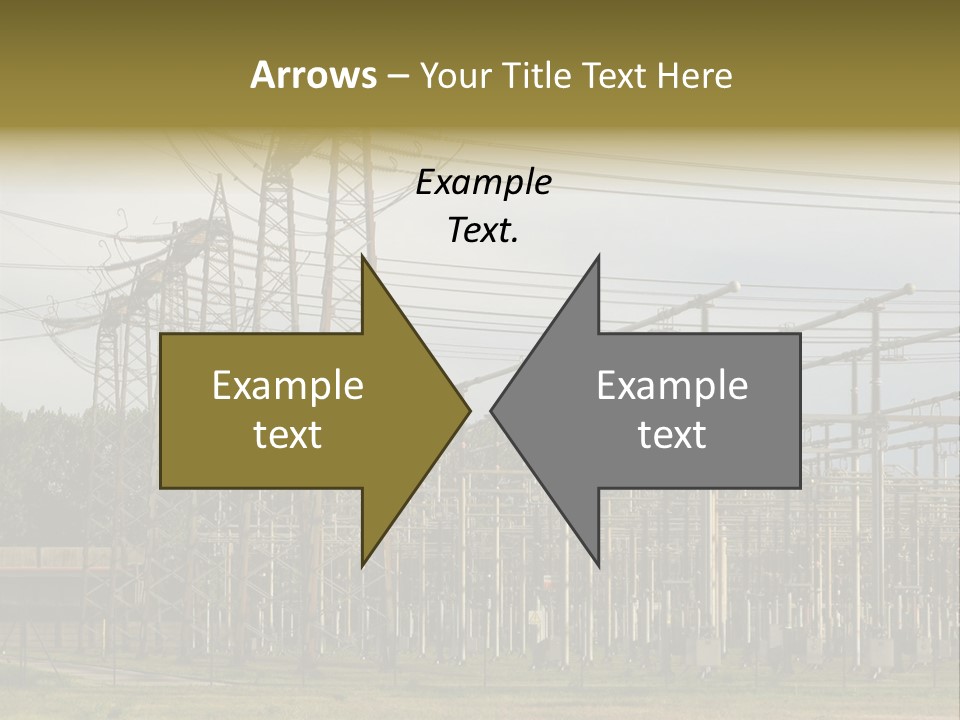 High Voltage Power Plant PowerPoint Template