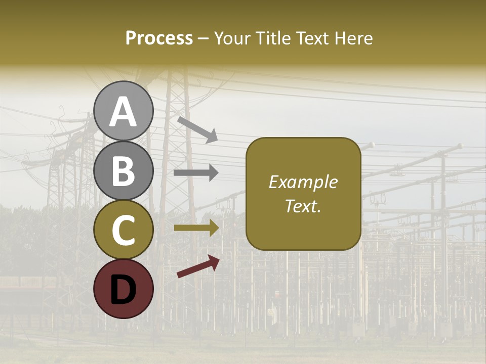 High Voltage Power Plant PowerPoint Template