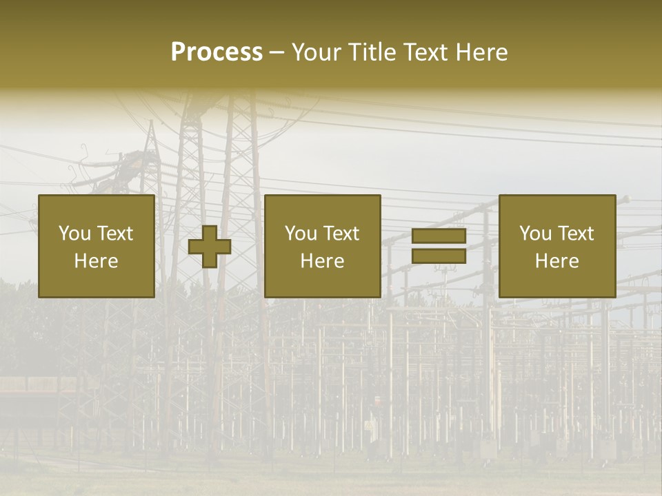 High Voltage Power Plant PowerPoint Template