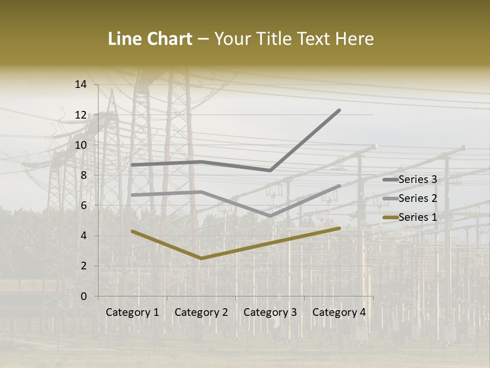 High Voltage Power Plant PowerPoint Template