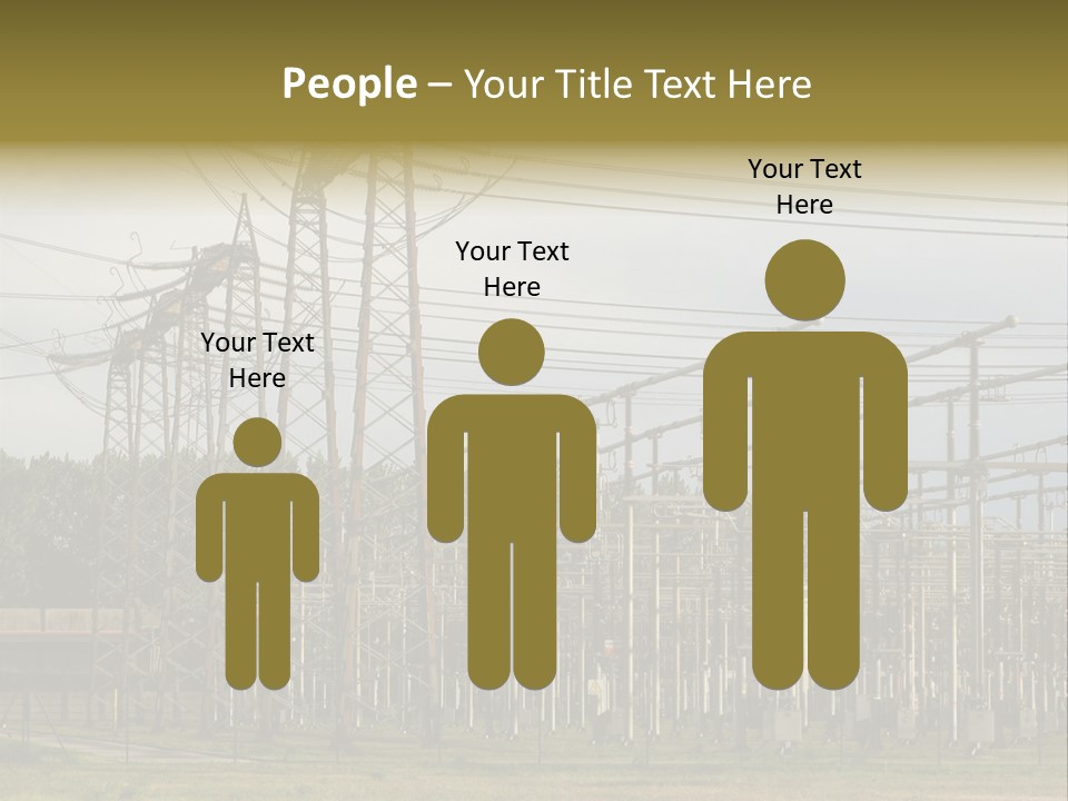 High Voltage Power Plant PowerPoint Template