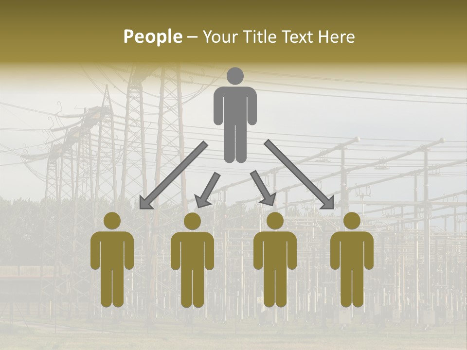High Voltage Power Plant PowerPoint Template