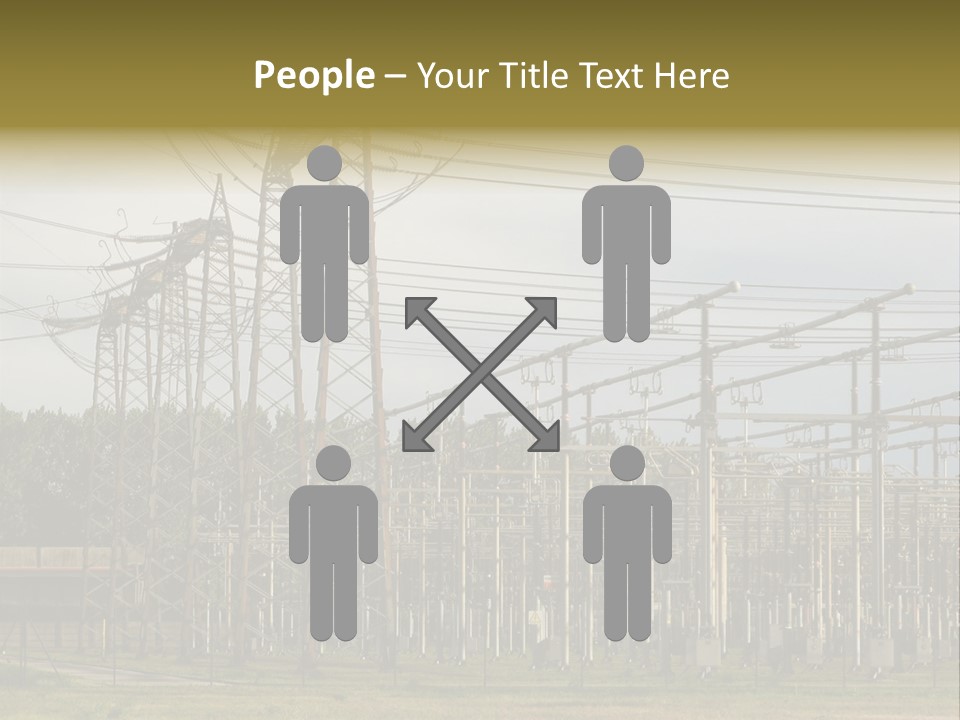 High Voltage Power Plant PowerPoint Template