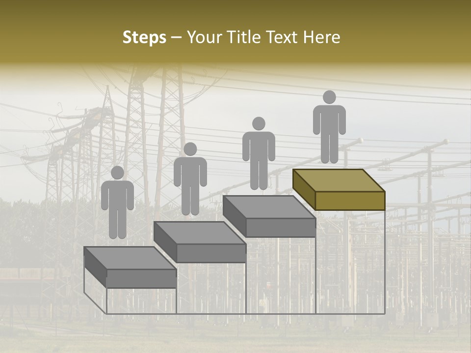 High Voltage Power Plant PowerPoint Template