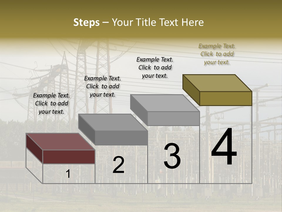 High Voltage Power Plant PowerPoint Template