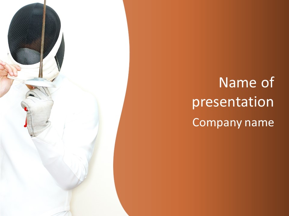 A Person Wearing A Mask And Holding A Knife PowerPoint Template