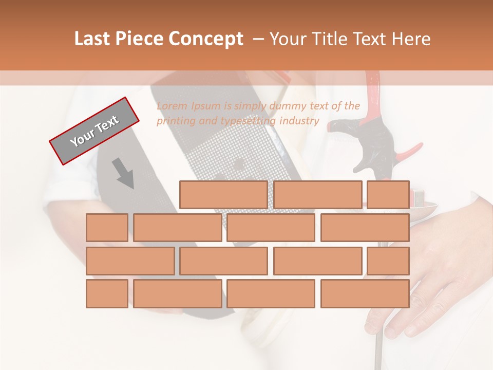 Fencer Close Up In High Key 2 PowerPoint Template
