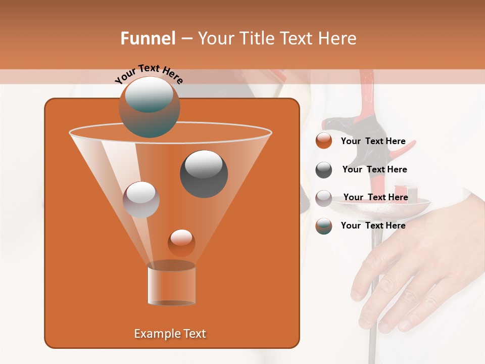 Fencer Close Up In High Key 2 PowerPoint Template
