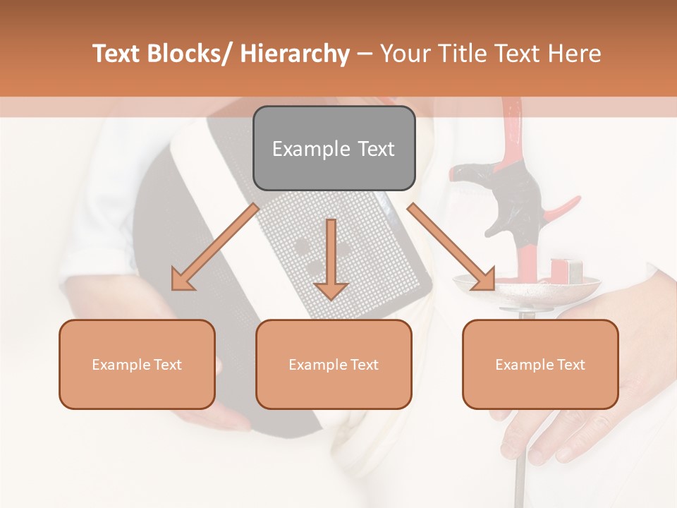 Fencer Close Up In High Key 2 PowerPoint Template