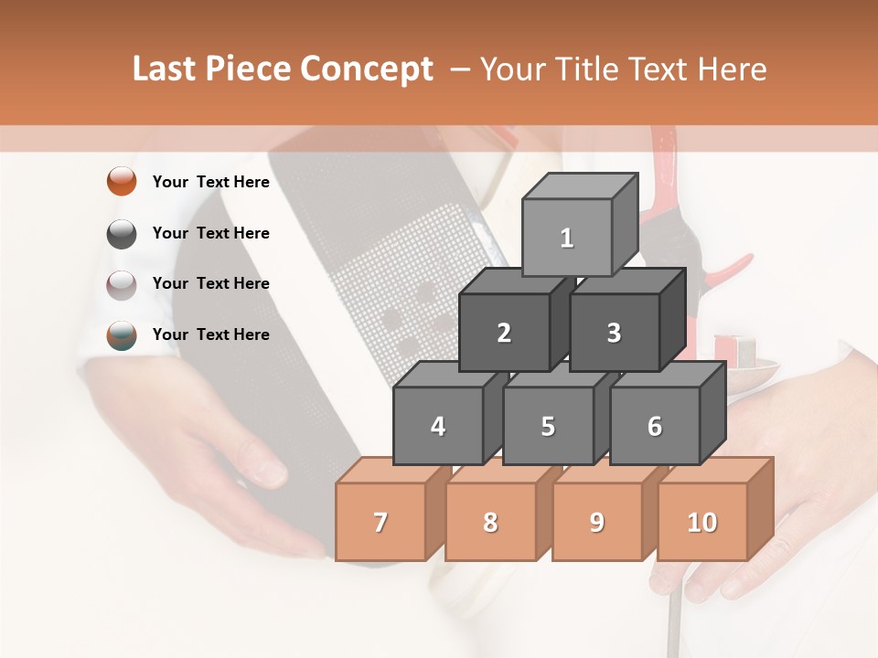 Fencer Close Up In High Key 2 PowerPoint Template