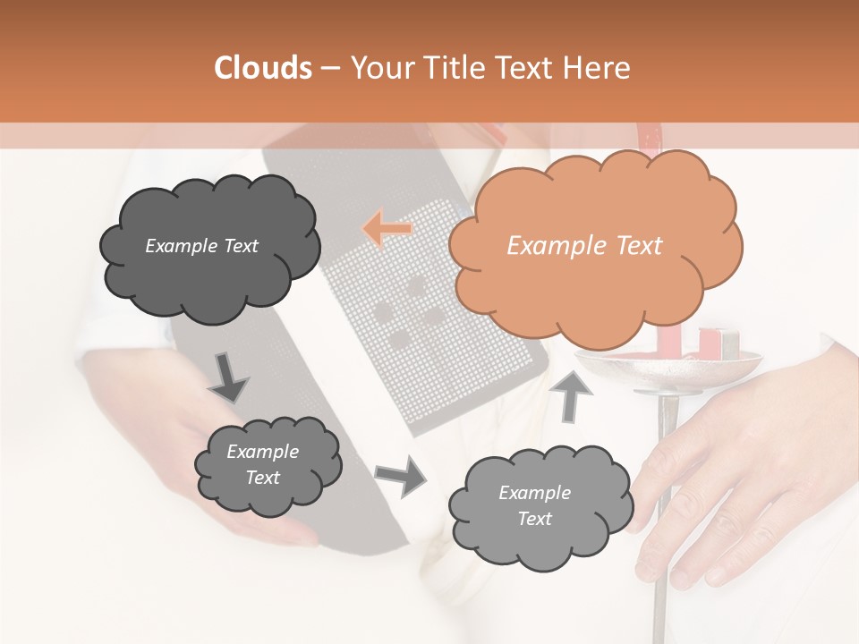Fencer Close Up In High Key 2 PowerPoint Template