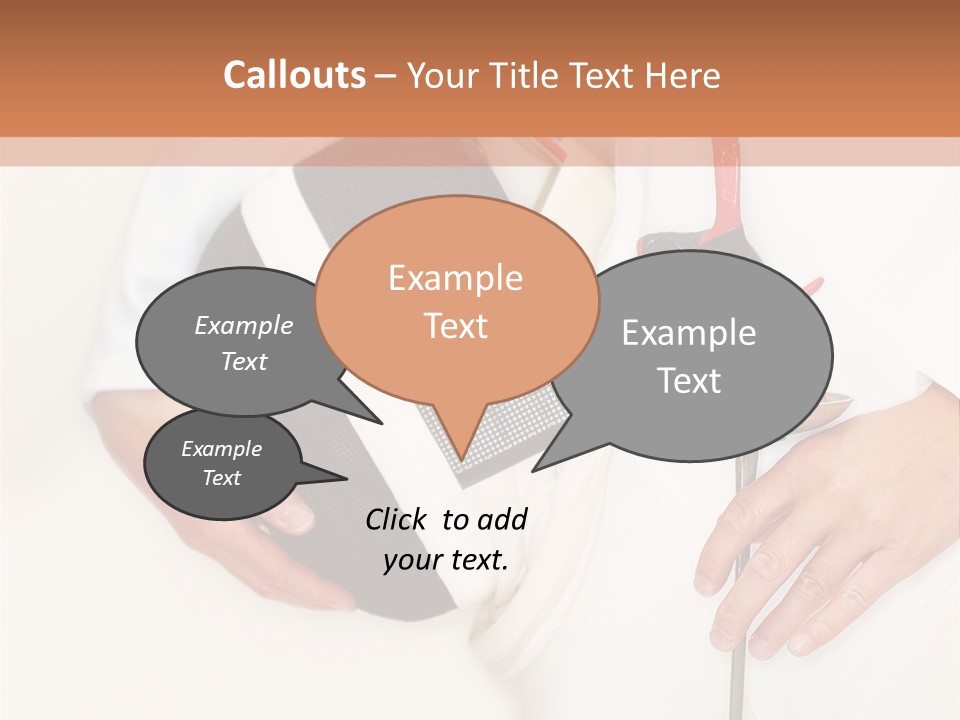 Fencer Close Up In High Key 2 PowerPoint Template