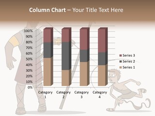 The Classic Bible Story Of David Versus Goliath. PowerPoint Template