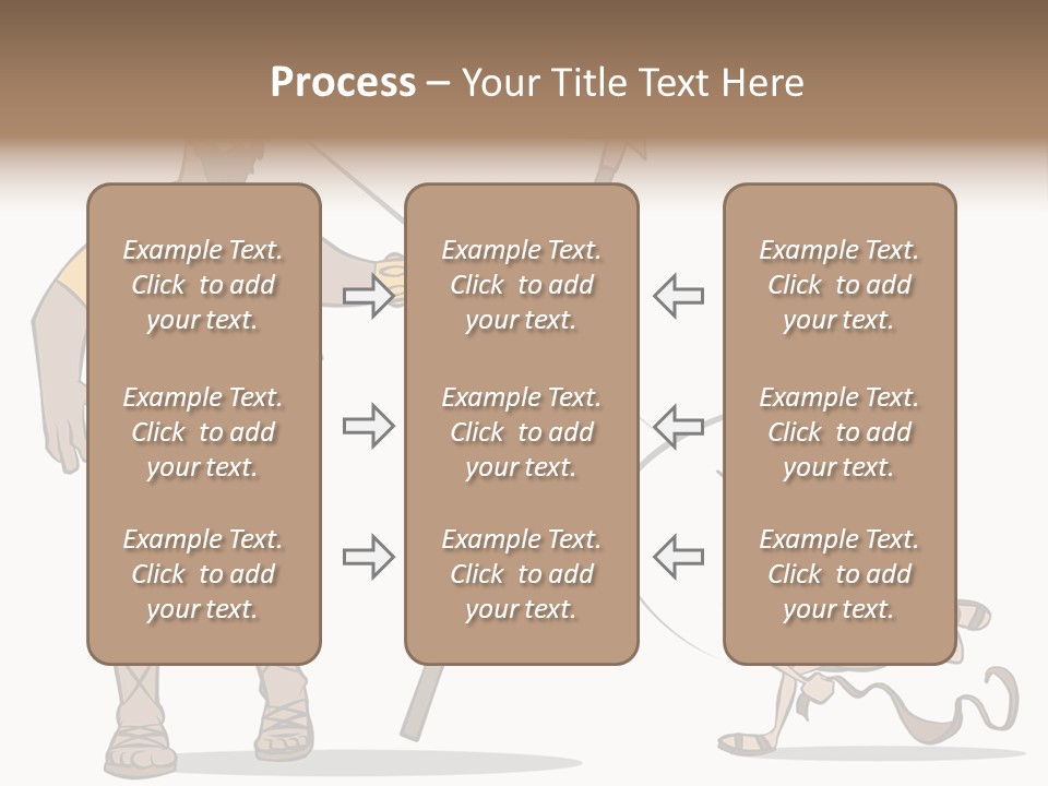 The Classic Bible Story Of David Versus Goliath. PowerPoint Template