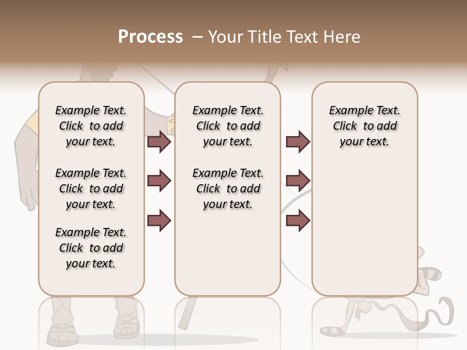 The Classic Bible Story Of David Versus Goliath. PowerPoint Template