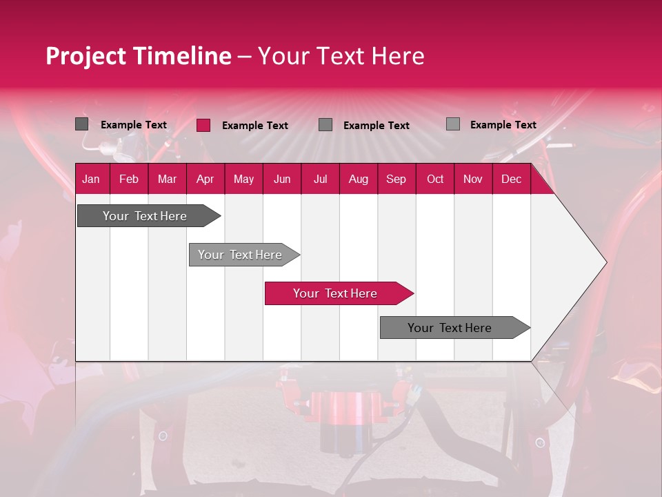 Looking Under The Hood Of A Hot Rod(Focus On Engine Block) PowerPoint Template
