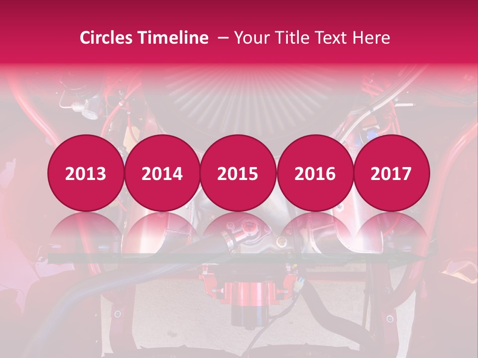 Looking Under The Hood Of A Hot Rod(Focus On Engine Block) PowerPoint Template