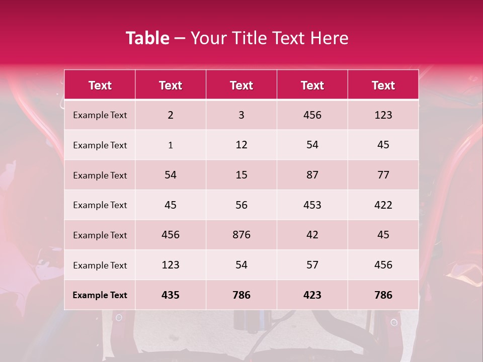Looking Under The Hood Of A Hot Rod(Focus On Engine Block) PowerPoint Template