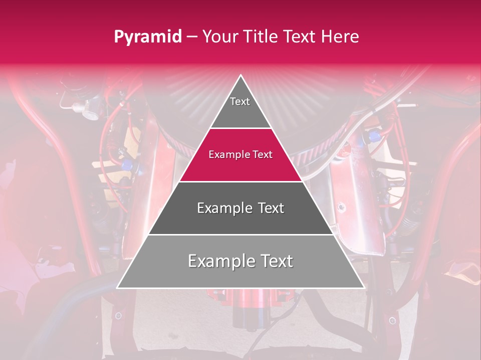 Looking Under The Hood Of A Hot Rod(Focus On Engine Block) PowerPoint Template
