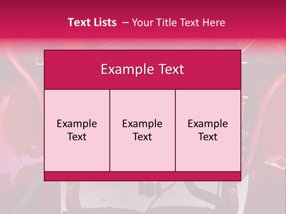 Looking Under The Hood Of A Hot Rod(Focus On Engine Block) PowerPoint Template