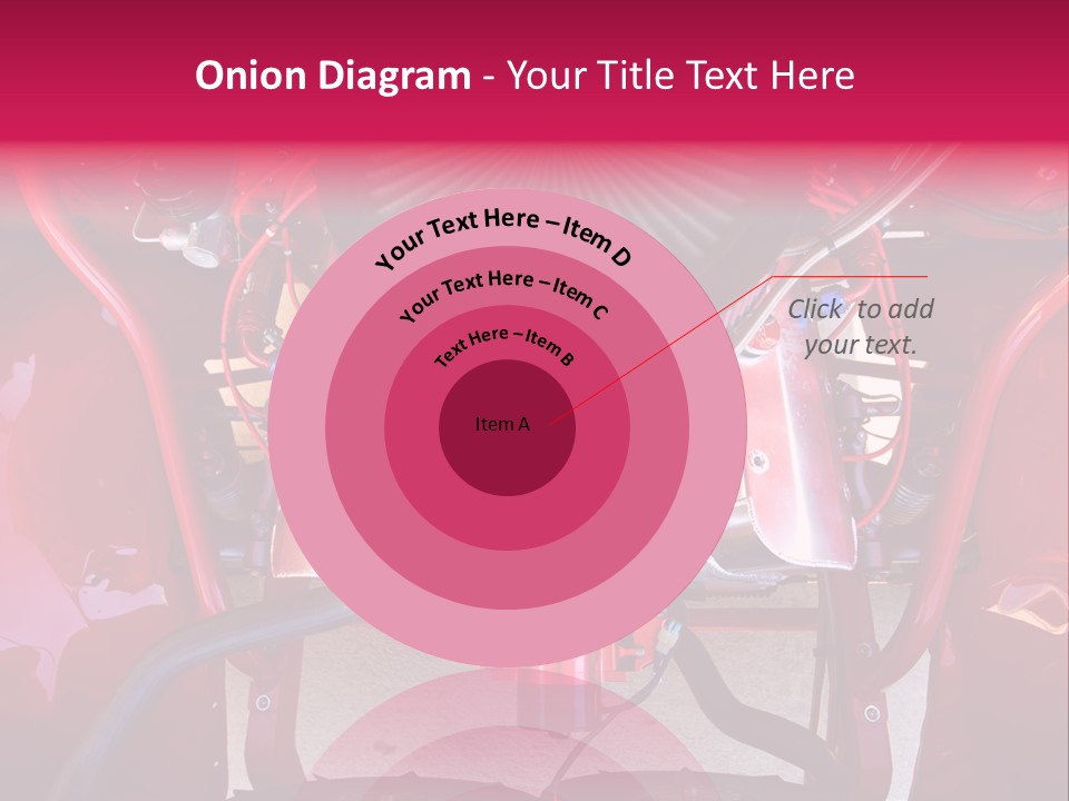 Looking Under The Hood Of A Hot Rod(Focus On Engine Block) PowerPoint Template