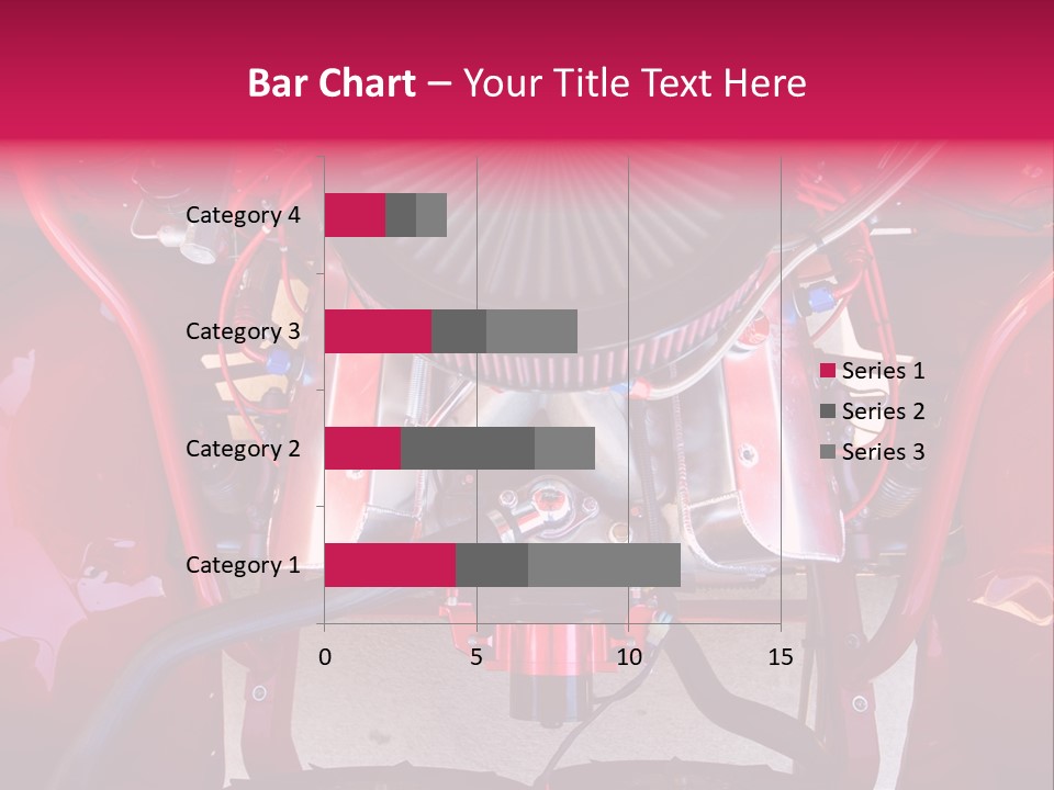 Looking Under The Hood Of A Hot Rod(Focus On Engine Block) PowerPoint Template