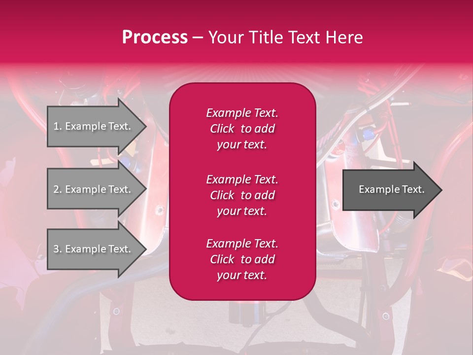 Looking Under The Hood Of A Hot Rod(Focus On Engine Block) PowerPoint Template