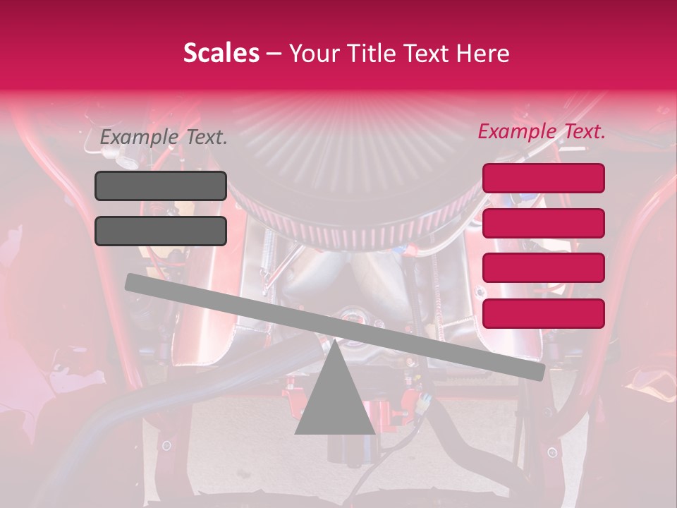 Looking Under The Hood Of A Hot Rod(Focus On Engine Block) PowerPoint Template