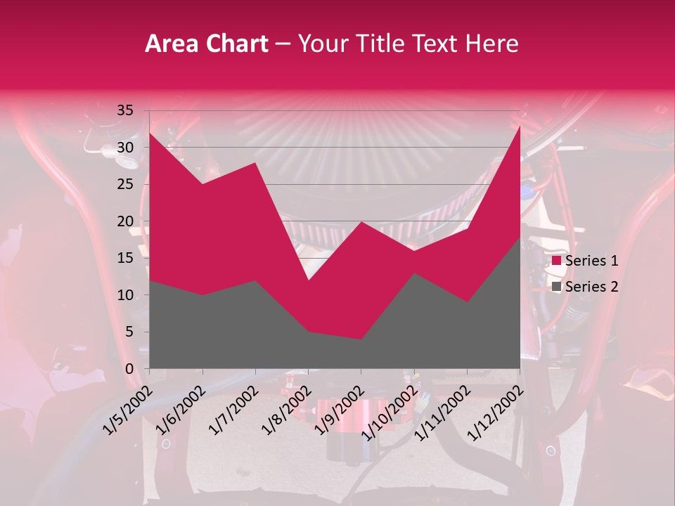 Looking Under The Hood Of A Hot Rod(Focus On Engine Block) PowerPoint Template