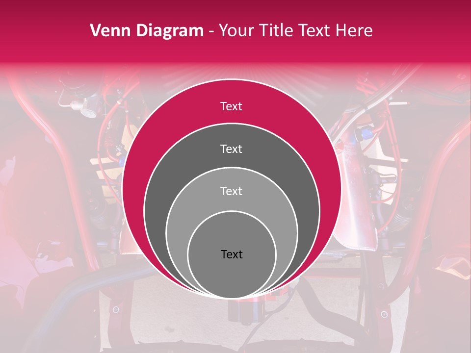 Looking Under The Hood Of A Hot Rod(Focus On Engine Block) PowerPoint Template