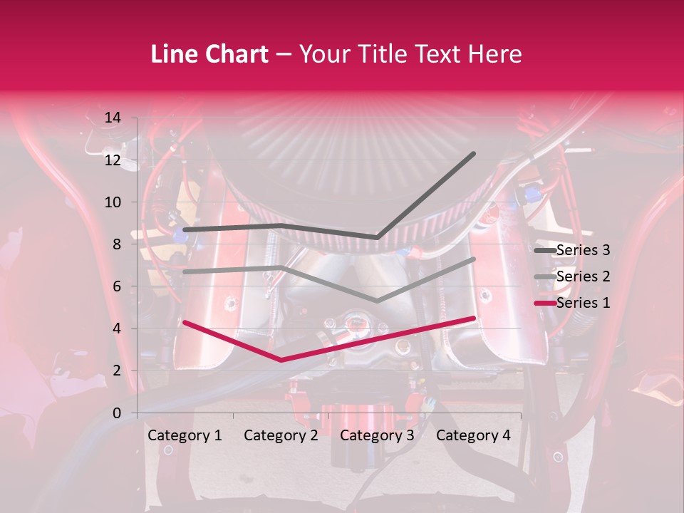 Looking Under The Hood Of A Hot Rod(Focus On Engine Block) PowerPoint Template