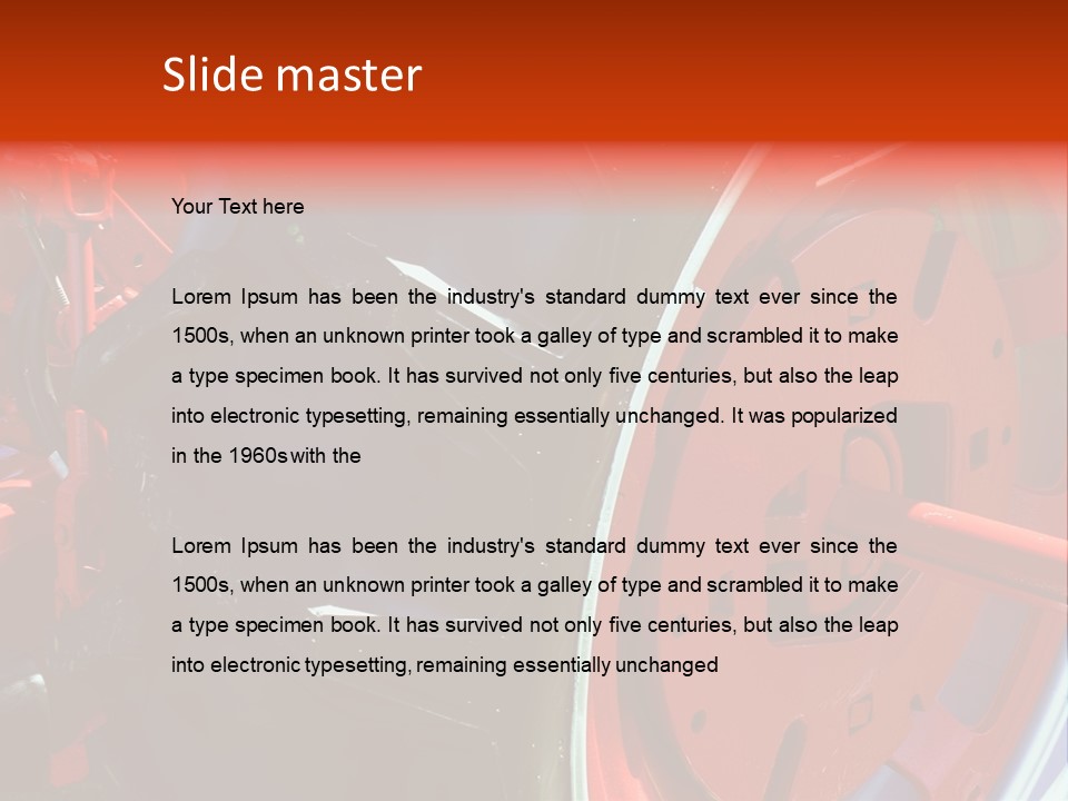 Tractor Wheel PowerPoint Template