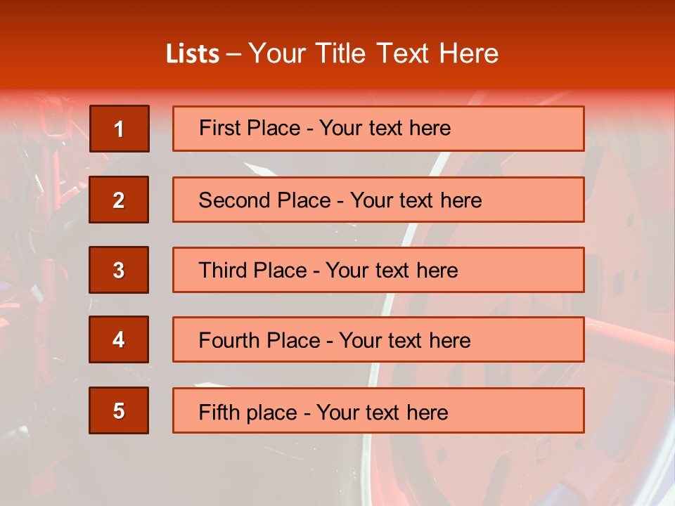 Tractor Wheel PowerPoint Template