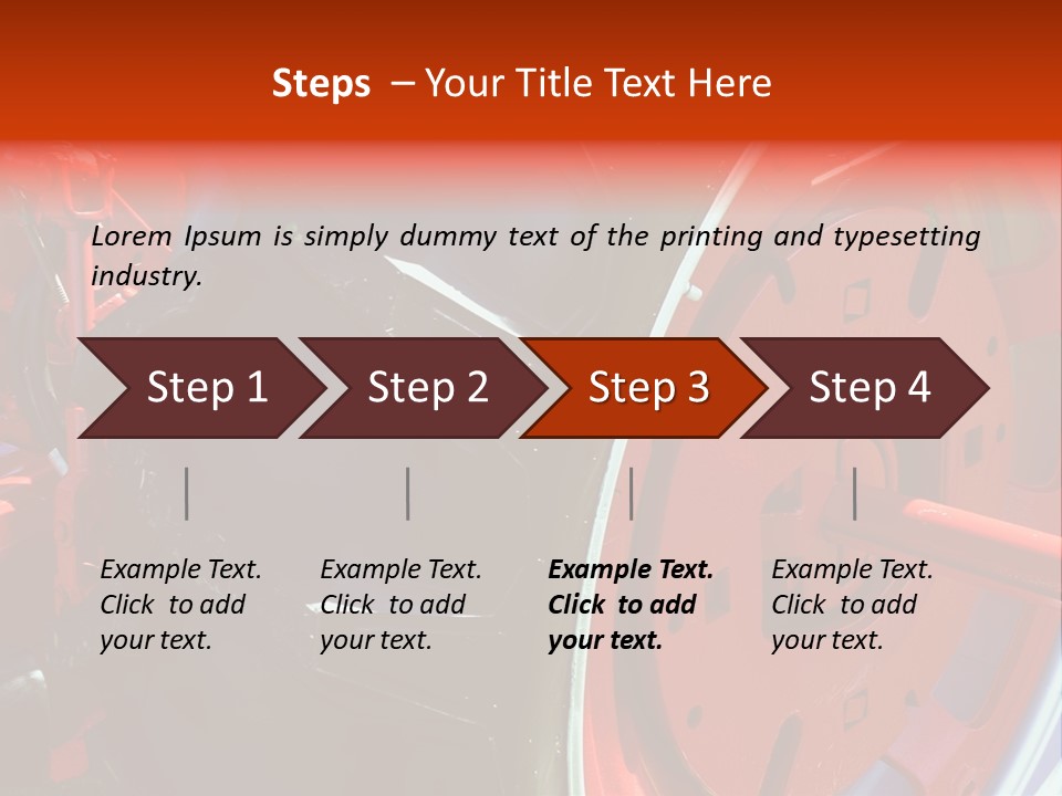 Tractor Wheel PowerPoint Template