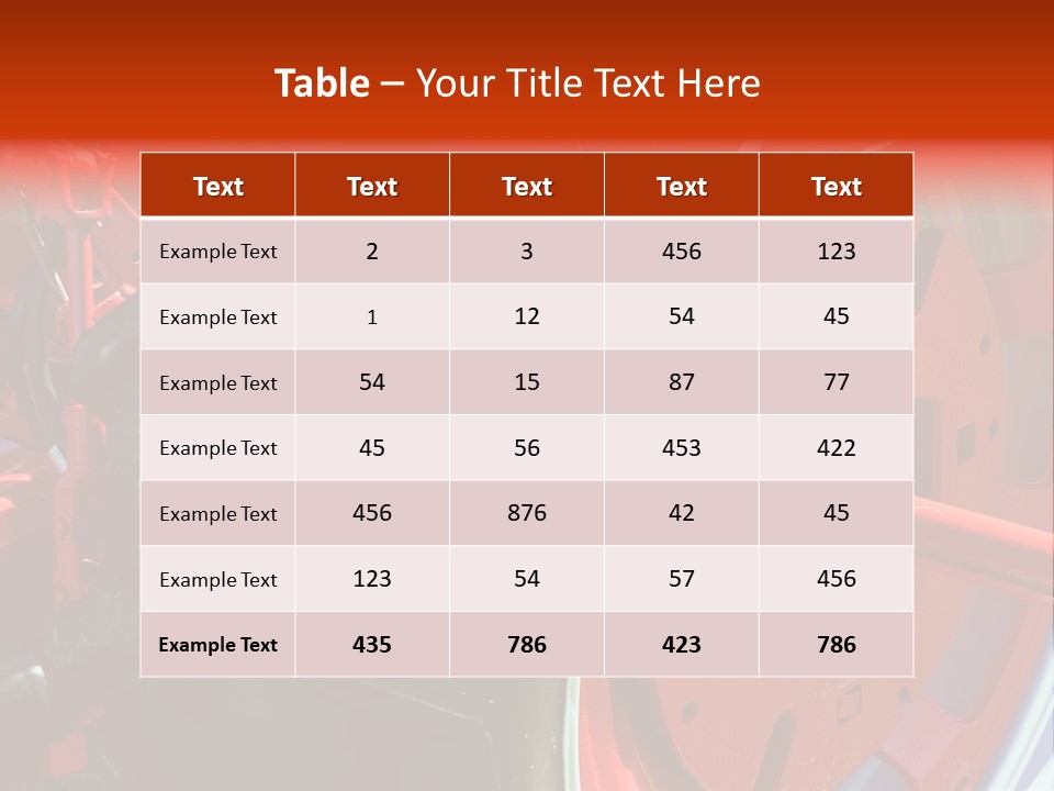 Tractor Wheel PowerPoint Template