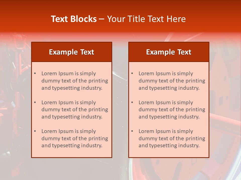 Tractor Wheel PowerPoint Template