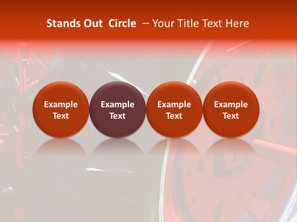 Tractor Wheel PowerPoint Template
