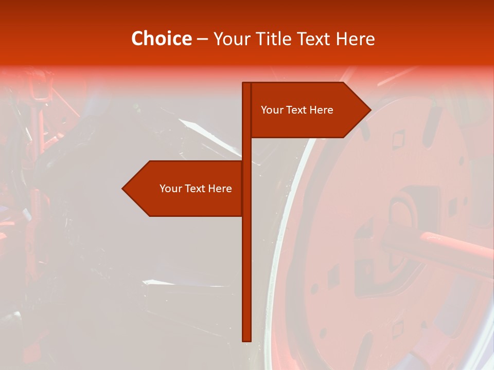 Tractor Wheel PowerPoint Template