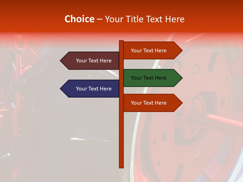 Tractor Wheel PowerPoint Template