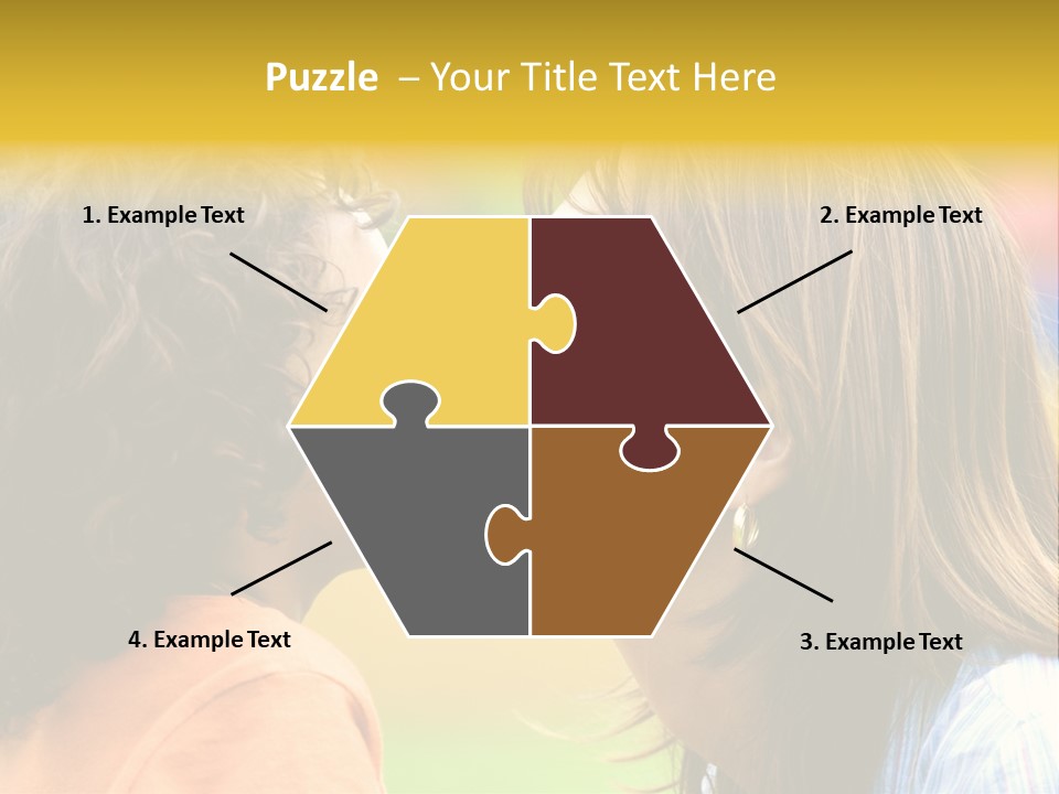 Family Love - Mother And Son Portrait Kissing Outdoors On A Sunny Day PowerPoint Template