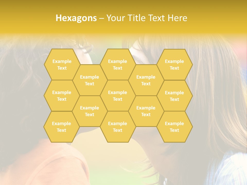 Family Love - Mother And Son Portrait Kissing Outdoors On A Sunny Day PowerPoint Template