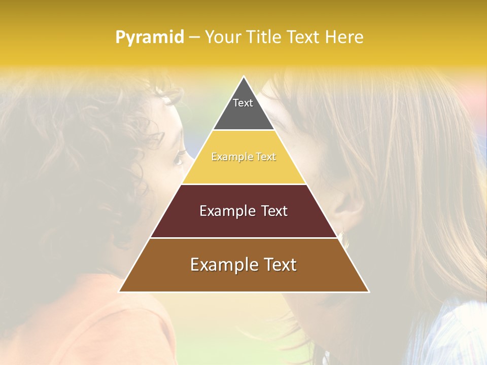 Family Love - Mother And Son Portrait Kissing Outdoors On A Sunny Day PowerPoint Template