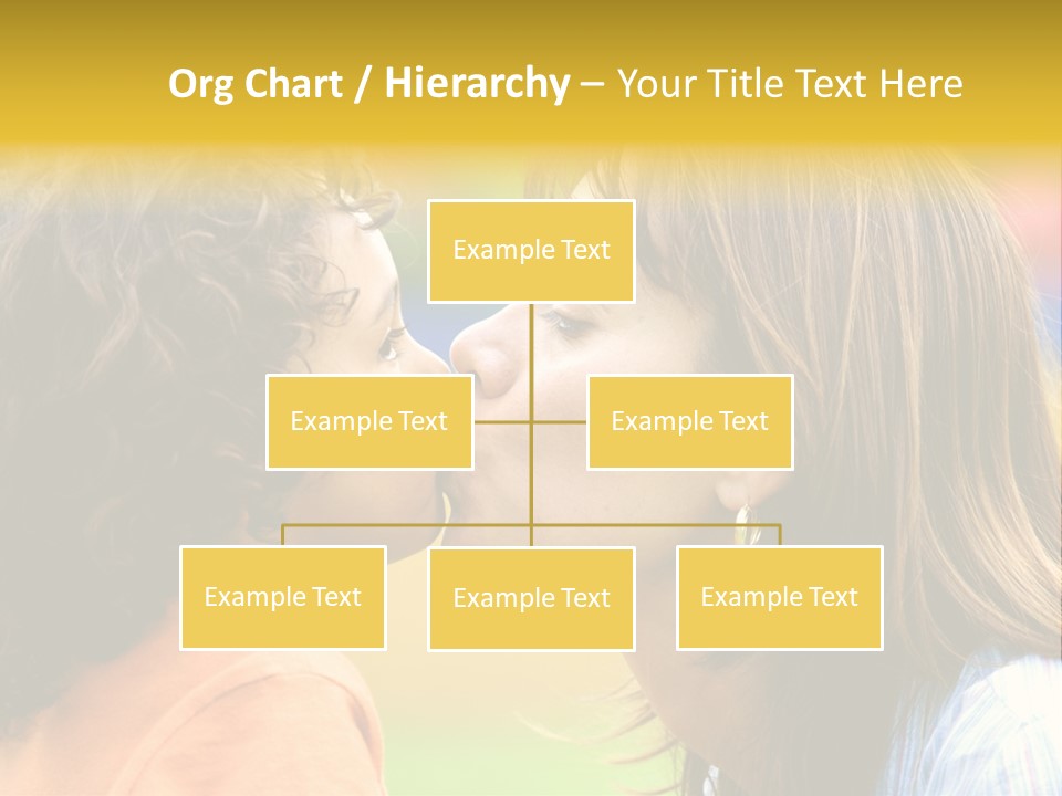 Family Love - Mother And Son Portrait Kissing Outdoors On A Sunny Day PowerPoint Template