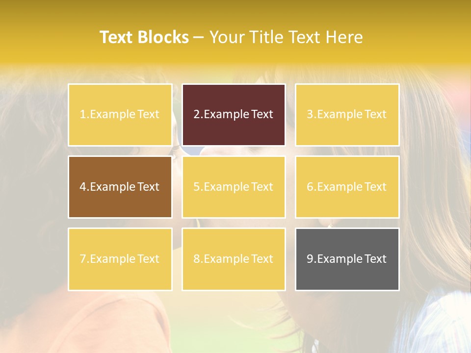 Family Love - Mother And Son Portrait Kissing Outdoors On A Sunny Day PowerPoint Template