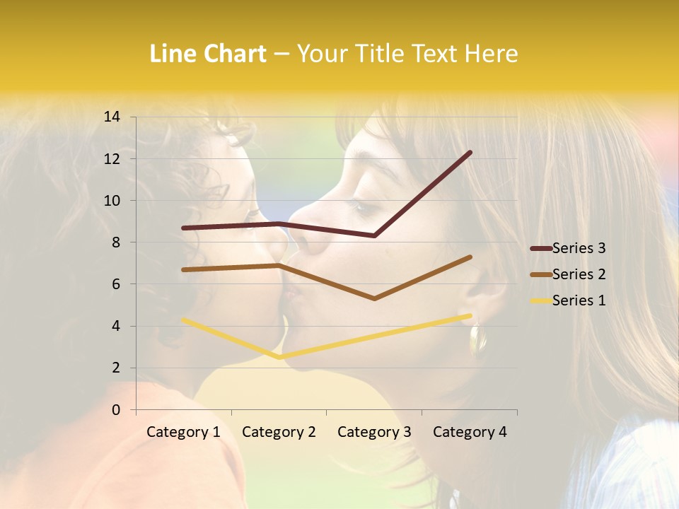 Family Love - Mother And Son Portrait Kissing Outdoors On A Sunny Day PowerPoint Template