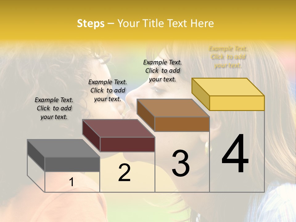 Family Love - Mother And Son Portrait Kissing Outdoors On A Sunny Day PowerPoint Template