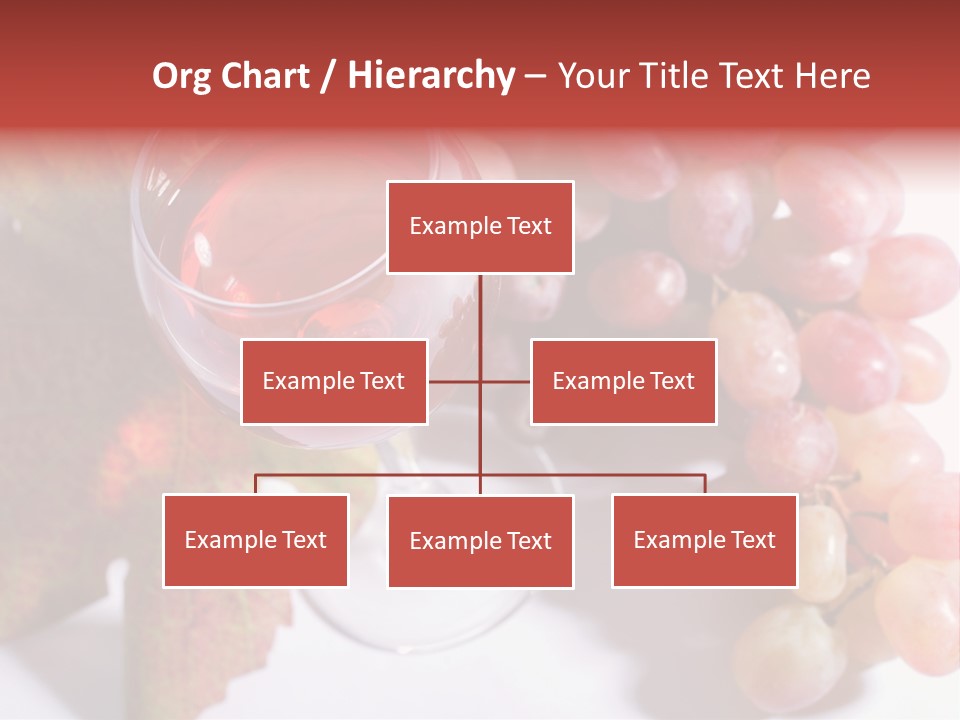 Glass Of Rose Wine And Rose Grapes. Low Dof, Focal Point Is On Wine PowerPoint Template