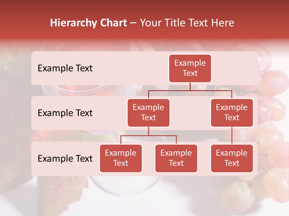 Glass Of Rose Wine And Rose Grapes. Low Dof, Focal Point Is On Wine PowerPoint Template