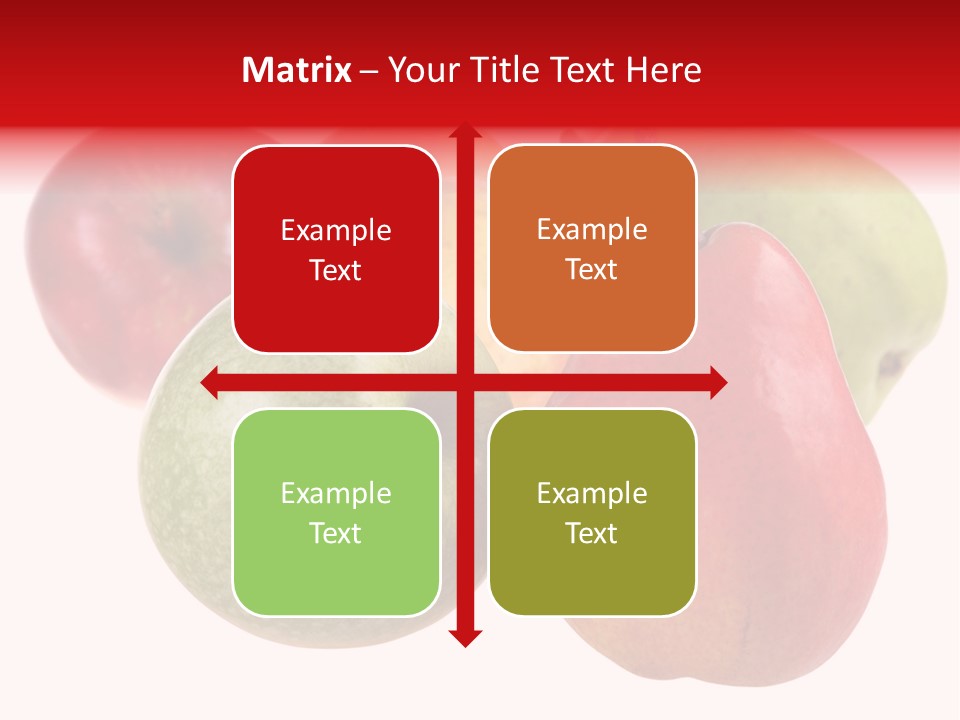 Fruit Isolated On White Background PowerPoint Template